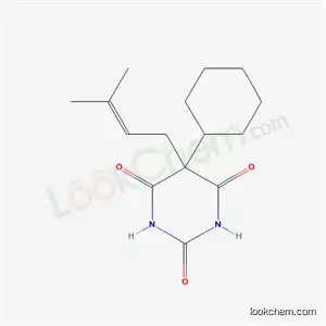 5-Cyclohexyl-5-(3-methyl-2-butenyl)barbituric acid