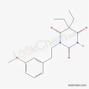 Molecular Structure of 66940-90-7 (5,5-Diethyl-1-(3-methoxyphenethyl)barbituric acid)
