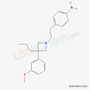 4-[2-[3-(m-メトキシフェニル)-3-プロピル-1-アゼチジニル]エチル]アニリン