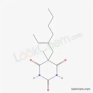 Molecular Structure of 66968-44-3 (5-(2-Ethylhexyl)-5-methylbarbituric acid)