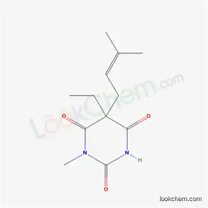 Molecular Structure of 66968-87-4 (5-Ethyl-1-methyl-5-(3-methyl-2-butenyl)-2,4,6(1H,3H,5H)-pyrimidinetrione)