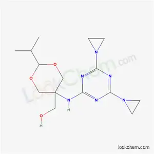 Molecular Structure of 67026-17-9 ([5-{[4,6-bis(aziridin-1-yl)-1,3,5-triazin-2-yl]amino}-2-(propan-2-yl)-1,3-dioxan-5-yl]methanol)