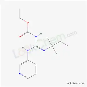 Molecular Structure of 67026-76-0 (N-[(tert-Pentylamino)(3-pyridylamino)methylene]carbamic acid ethyl ester)