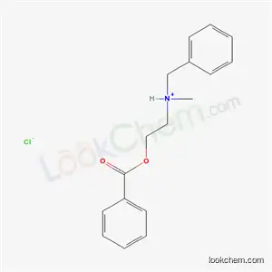 Molecular Structure of 67031-58-7 (2-(benzoyloxy)-N-benzyl-N-methylethanaminium chloride)