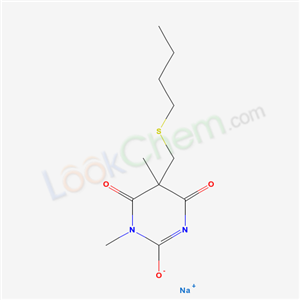 5-(Butylthiomethyl)-1,5-dimethyl-2-sodiooxy-4,6(1H,5H)-pyrimidinedione