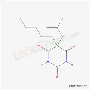 Molecular Structure of 67051-51-8 (5-(2-Methyl-2-propenyl)-5-pentylbarbituric acid)