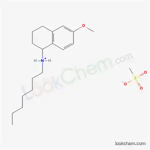 N-heptyl-6-methoxy-1,2,3,4-tetrahydronaphthalen-1-aminium methanesulfonate