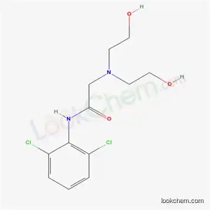 Molecular Structure of 67624-91-3 (2-[Bis(2-hydroxyethyl)amino]-2',6'-dichloroacetanilide)