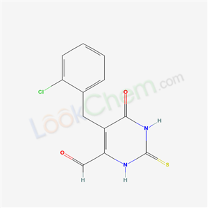 5-[(2-chlorophenyl)methyl]-6-oxo-2-sulfanylidene-3H-pyrimidine-4-carbaldehyde cas  21326-29-4