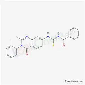 N-[[2-methyl-3-(2-methylphenyl)-4-oxoquinazolin-7-yl]carbamothioyl]benzamide