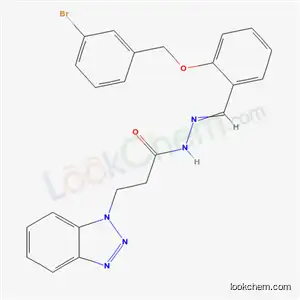 3-(benzotriazol-1-yl)-N-[[2-[(3-bromophenyl)methoxy]phenyl]methylideneamino]propanamide