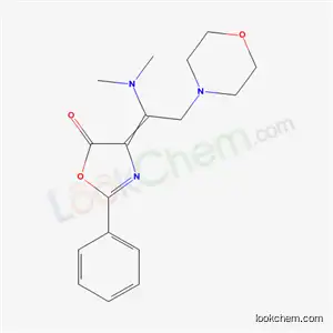 Molecular Structure of 4726-53-8 (4-[1-(dimethylamino)-2-morpholin-4-ylethylidene]-2-phenyl-1,3-oxazol-5(4H)-one)