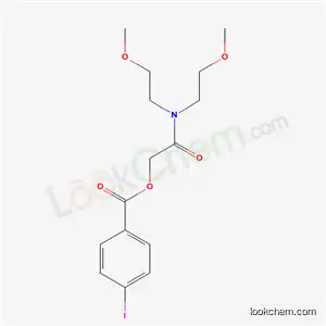 Molecular Structure of 5438-26-6 (2-[bis(2-methoxyethyl)amino]-2-oxoethyl 4-iodobenzoate)
