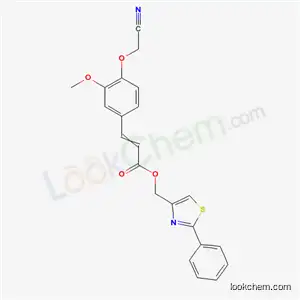 (2-Phenyl-1,3-thiazol-4-yl)methyl 3-[4-(cyanomethoxy)-3-methoxyphenyl]prop-2-enoate