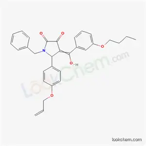 1-Benzyl-4-[(3-butoxyphenyl)-hydroxymethylidene]-5-(4-prop-2-enoxyphenyl)pyrrolidine-2,3-dione