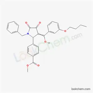 Methyl 4-{1-benzyl-3-[(3-butoxyphenyl)(hydroxy)methylidene]-4,5-dioxopyrrolidin-2-yl}benzoate