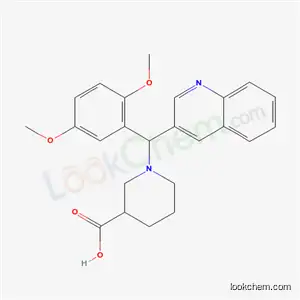 1-[(2,5-Dimethoxyphenyl)(quinolin-3-yl)methyl]piperidine-3-carboxylic acid