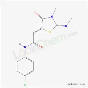 N-(4-chlorophenyl)-2-(3-methyl-2-methylimino-4-oxo-1,3-thiazolidin-5-ylidene)acetamide