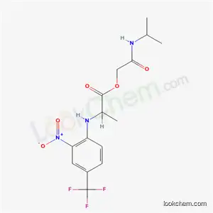 Molecular Structure of 5386-46-9 (2-[(1-methylethyl)amino]-2-oxoethyl N-[2-nitro-4-(trifluoromethyl)phenyl]alaninate)