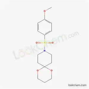 Molecular Structure of 4066-17-5 (9-[(4-methoxyphenyl)sulfonyl]-1,5-dioxa-9-azaspiro[5.5]undecane)