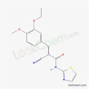 2-cyano-3-(3-ethoxy-4-methoxyphenyl)-N-(1,3-thiazol-2-yl)prop-2-enamide