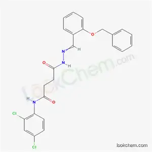Molecular Structure of 6967-17-5 (4-(2-{[2-(benzyloxy)phenyl]methylidene}hydrazino)-N-(2,4-dichlorophenyl)-4-oxobutanamide)
