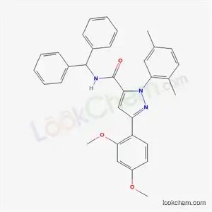N-benzhydryl-5-(2,4-dimethoxyphenyl)-2-(2,5-dimethylphenyl)pyrazole-3-carboxamide