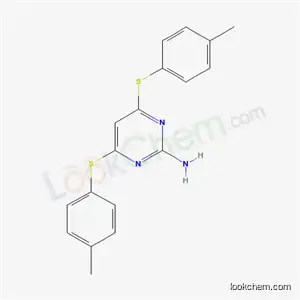 4,6-Bis[(4-methylphenyl)sulfanyl]pyrimidin-2-amine