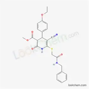 Methyl 6-{[2-(benzylamino)-2-oxoethyl]sulfanyl}-5-cyano-4-(4-ethoxyphenyl)-2-oxo-1,2,3,4-tetrahydropyridine-3-carboxylate