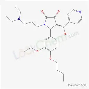 5-(4-Butoxy-3-ethoxyphenyl)-1-[3-(diethylamino)propyl]-4-[hydroxy(pyridin-4-yl)methylidene]pyrrolidine-2,3-dione