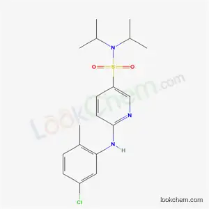Molecular Structure of 7065-76-1 (6-[(5-chloro-2-methylphenyl)amino]-N,N-bis(1-methylethyl)pyridine-3-sulfonamide)