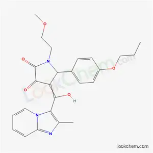 4-[Hydroxy-(2-methylimidazo[1,2-a]pyridin-3-yl)methylidene]-1-(2-methoxyethyl)-5-(4-propoxyphenyl)pyrrolidine-2,3-dione