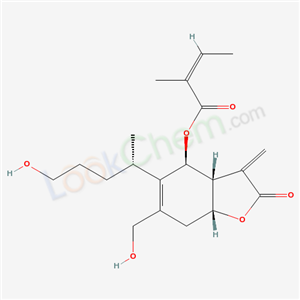 [(3aR,4S,7aR)-6-(hydroxymethyl)-5-[(2S)-5-hydroxypentan-2-yl]-3-methylidene-2-oxo-3a,4,7,7a-tetrahydrobenzofuran-4-yl] (Z)-2-methylbut-2-enoate cas  52617-35-3