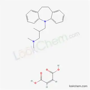 Molecular Structure of 521-78-8 (TRIMIPRAMINE MALEATE SALT)