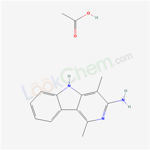 3-Amino-1,4-dimethyl-5H-pyrido[4,3-b]indole Acetate