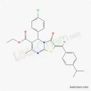 ethyl (2Z)-5-(4-chlorophenyl)-2-(4-isopropylbenzylidene)-7-methyl-3-oxo-2,3-dihydro-5H-[1,3]thiazolo[3,2-a]pyrimidine-6-carboxylate