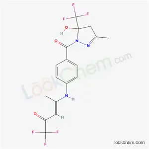 (3E)-1,1,1-trifluoro-4-[(4-{[5-hydroxy-3-methyl-5-(trifluoromethyl)-4,5-dihydro-1H-pyrazol-1-yl]carbonyl}phenyl)amino]pent-3-en-2-one