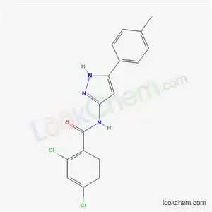 2,4-dichloro-N-[5-(4-methylphenyl)-1H-pyrazol-3-yl]benzamide