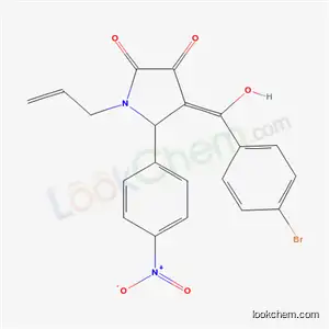 (4Z)-4-[(4-bromophenyl)-hydroxymethylidene]-5-(4-nitrophenyl)-1-prop-2-enylpyrrolidine-2,3-dione