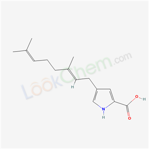 1H-Pyrrole-2-carboxylic acid, 4-(3,7-dimethyl-2,6-octadienyl)-, (E)-