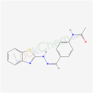 N-[4-[(E)-(benzothiazol-2-ylhydrazinylidene)methyl]phenyl]acetamide