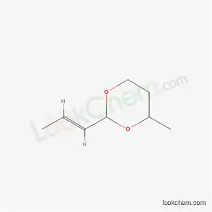 Molecular Structure of 5663-22-9 (4-methyl-2-[(1E)-prop-1-en-1-yl]-1,3-dioxane)