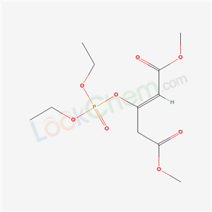 3-(Diethoxyphosphinyloxy)-2-pentenedioic acid dimethyl ester