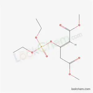 Molecular Structure of 50708-20-8 (3-(Diethoxyphosphinyloxy)-2-pentenedioic acid dimethyl ester)