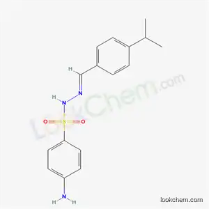 Molecular Structure of 6949-50-4 (4-amino-N-[(4-propan-2-ylphenyl)methylideneamino]benzenesulfonamide)