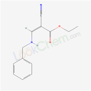 ethyl (Z)-3-(benzylamino)-2-cyano-prop-2-enoate cas  7144-24-3
