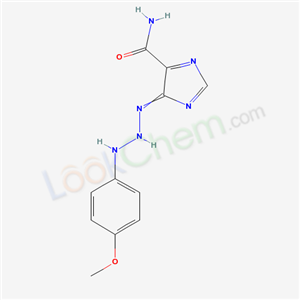 5-[[(4-methoxyphenyl)amino]hydrazinylidene]imidazole-4-carboxamide cas  3413-80-7