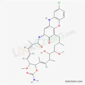 Molecular Structure of 62177-23-5 ((2E)-23-chloro-14-hydroxy-9,15-dimethoxy-5,11,13,17-tetramethyl-4,26-dioxo-4,9,10,13,14,15,16,17,18,25-decahydro-2,19-methanoazacyclohenicosino[5,4-b][1,4]benzoxazin-10-yl carbamate)