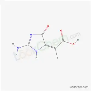 (2E)-2-(2-amino-5-oxo-3,5-dihydro-4H-imidazol-4-ylidene)propanoic acid