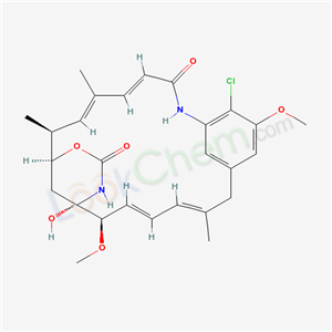 Maytansine,3-de[2-(acetylmethylamino)-1- oxopropoxy]-4,5-deepoxy-2,3,4,5-tetradehydro- 22-demethyl-,(2E,4E)-  cas  52978-30-0